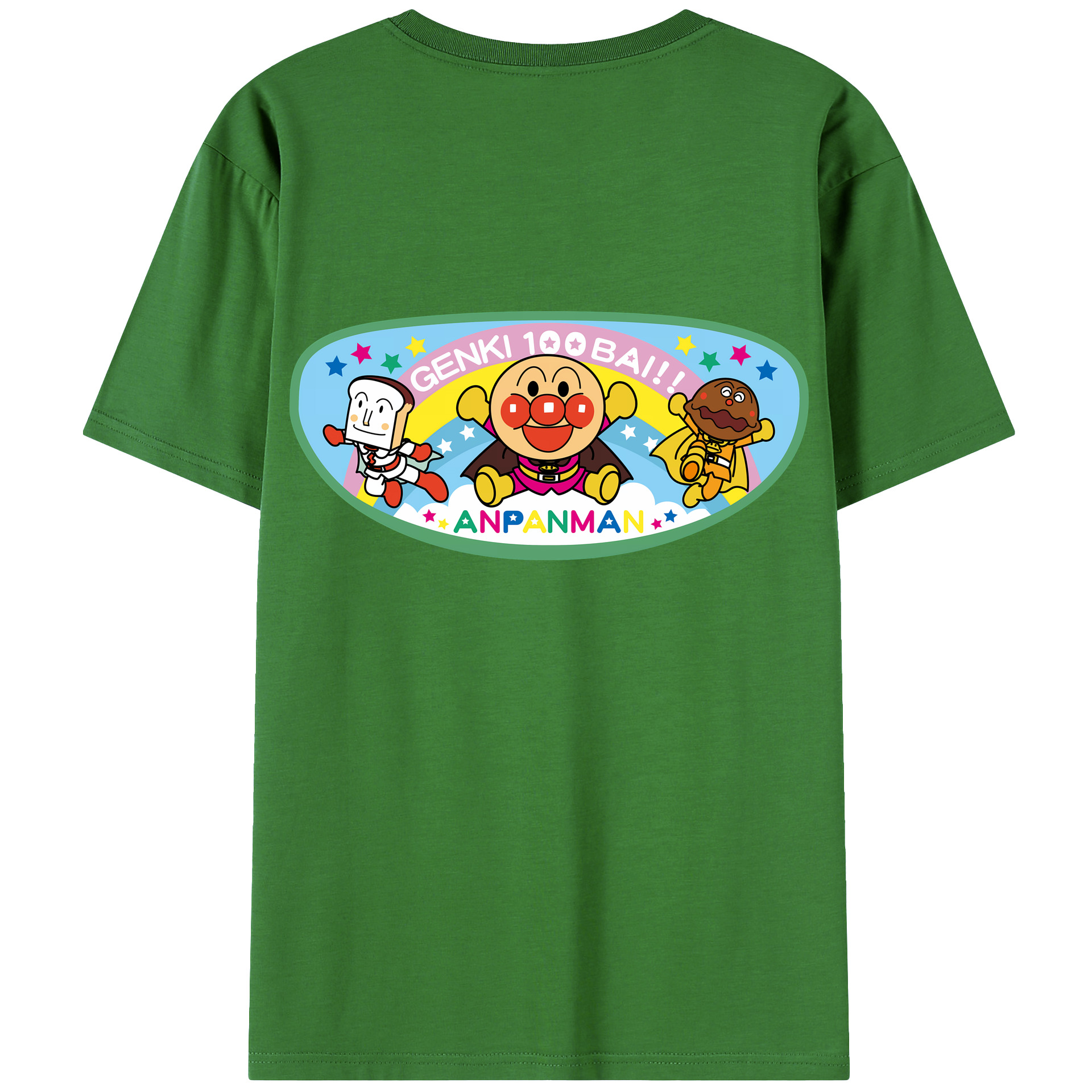 （画像用） アンパンマン Anpanman レディース半袖Tシャツ(バックプリント)